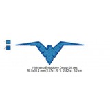 Nightwing Embroidery Design 03